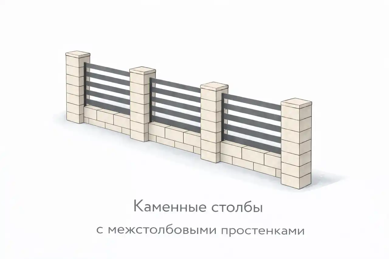 Варианты монтажа бетонных блоков